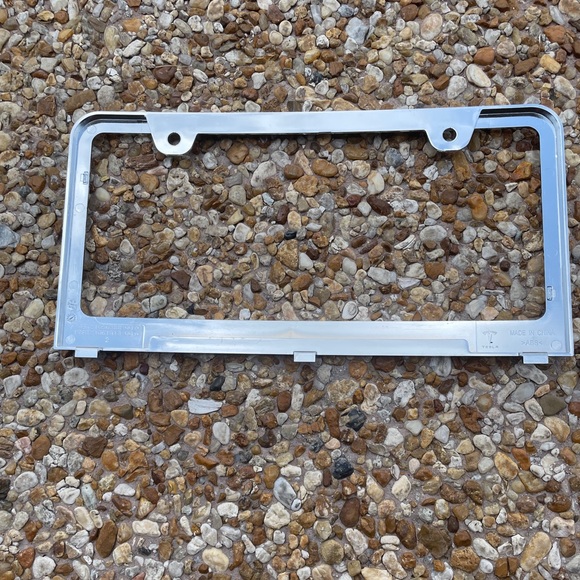 Tesla Model S Chrome License Plate Frame - Picture 2 of 6